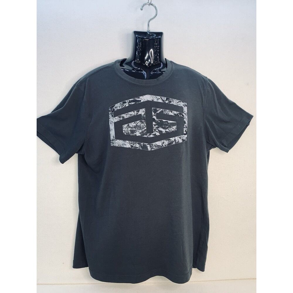 Tapout Shirt Mens Large Gray Athletic T O Camo Graphic Short Sleeve Tee